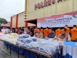 Polres Asahan Ungkap Ratusan Kasus Kriminal, Sita Narkoba Lebih dari 495 Kg Sepanjang 2024