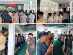 Polres Gorontalo Gelar Sholat Gaib, Atas Tiga Anggota Polri Polda Lampung Gugur Dalam Tugas.