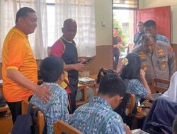 Irwasda Polda Sumut Bersama Dansat Brimob Bagikan 689 Porsi Makanan Bergizi Gratis untuk Pelajar